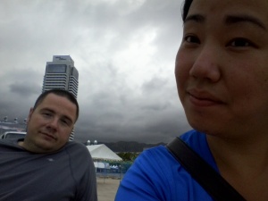 Selfie of Jason and I at the Port of Kobe